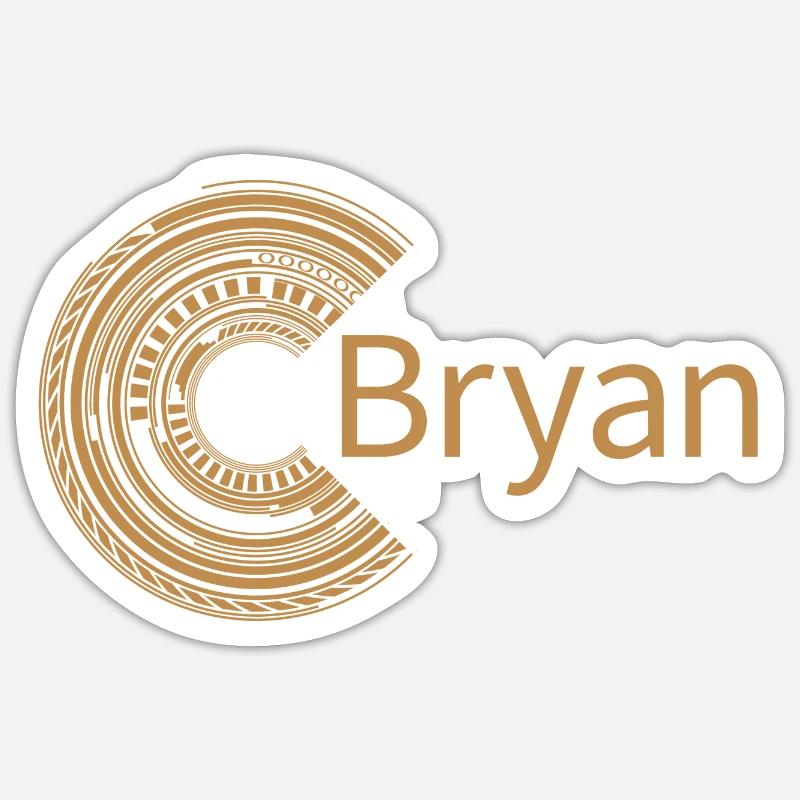 Für Bryan - Sticker Größe S (10 x 10 cm) - Mattweiß