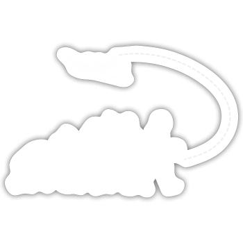 Évolution du projet pilote - Sticker taille S (10 x 10 cm) - blanc mat - Devant