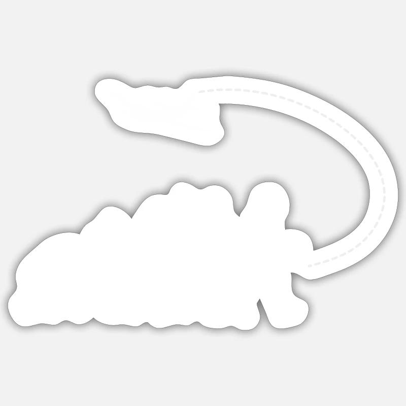 Évolution du projet pilote - Sticker taille S (10 x 10 cm) - blanc mat