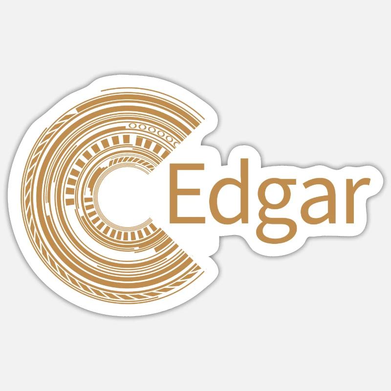 For Edgar Sticker size S (10 x 10 cm)