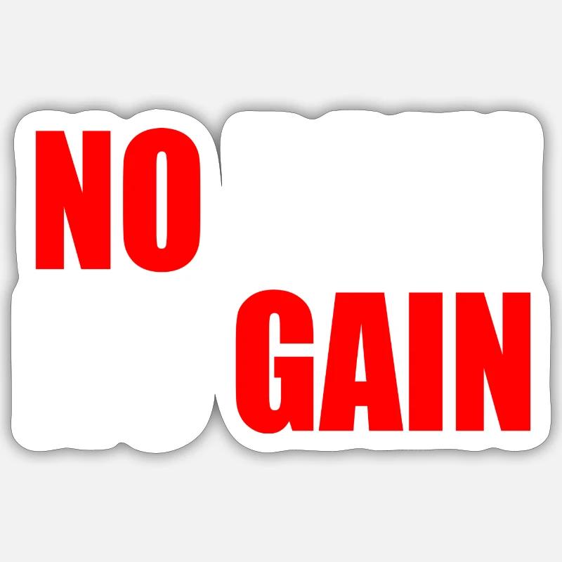 On n’a rien sans rien - Sticker taille S (10 x 10 cm) - blanc mat