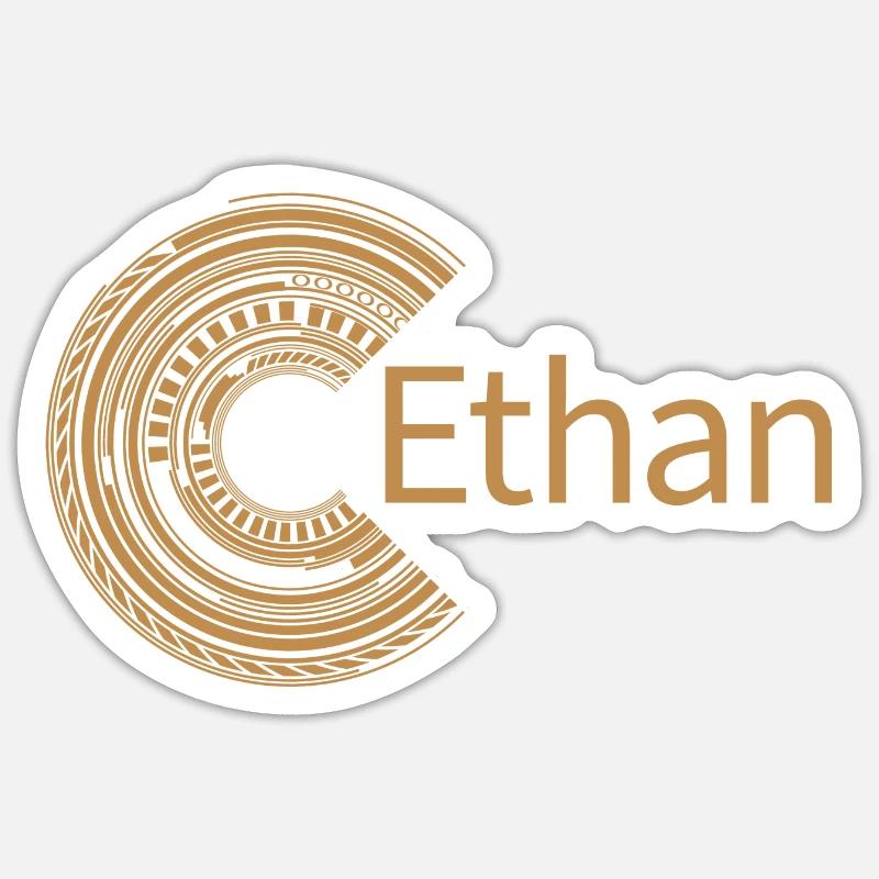 Pour Ethan - Sticker taille S (10 x 10 cm) - blanc mat