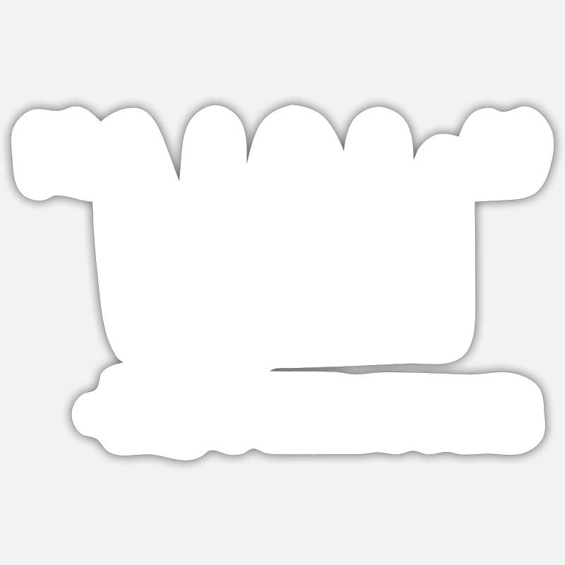 Pancréas - Sticker taille S (10 x 10 cm) - blanc mat