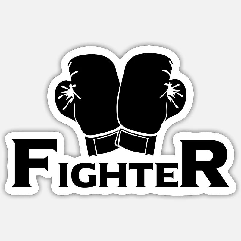 Combattant Sticker taille S (10 x 10 cm)