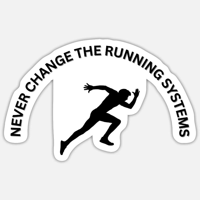 Never Change - Sticker Größe S (10 x 10 cm) - Mattweiß