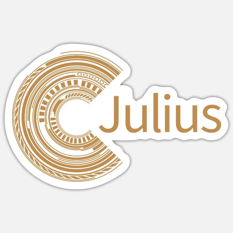 Für Julius - Sticker Größe S (10 x 10 cm) - Mattweiß