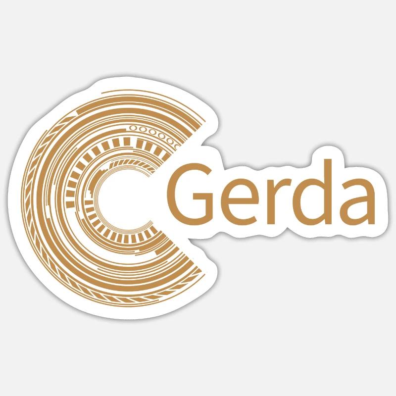 For Gerda - Sticker size S (10 x 10 cm) - white matte