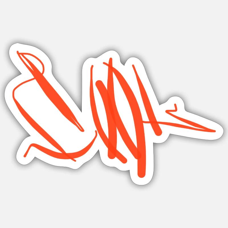 Refroidir - Sticker taille S (10 x 10 cm) - blanc mat