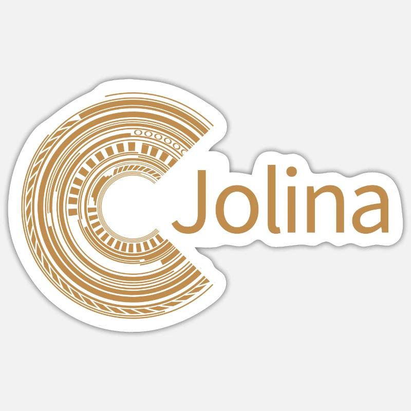 For Jolina - Sticker size S (10 x 10 cm) - white matte