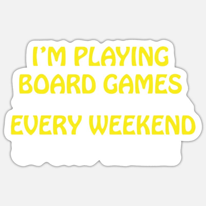 boardgame chess backgammon game night Sticker Größe S (10 x 10 cm)