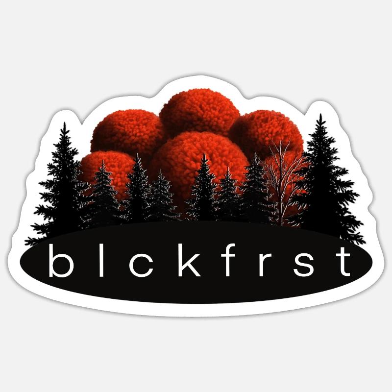 blckfrst clear - Sticker Größe S (10 x 10 cm) - Mattweiß