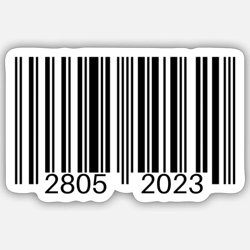 Code-barres Sticker taille S (10 x 10 cm)