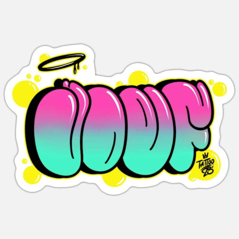 Graphique #03 Sticker taille S (10 x 10 cm)