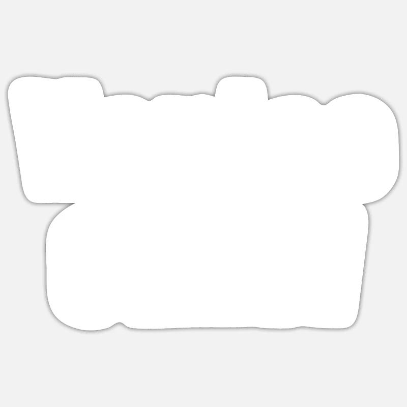 Équipage de Venise - Sticker taille S (10 x 10 cm) - blanc mat