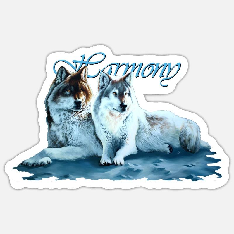 Harmony - Sticker Größe S (10 x 10 cm) - Mattweiß