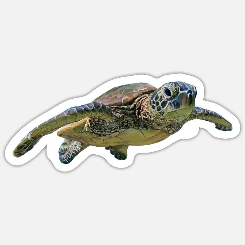 Turtle Sticker size S (10 x 10 cm)