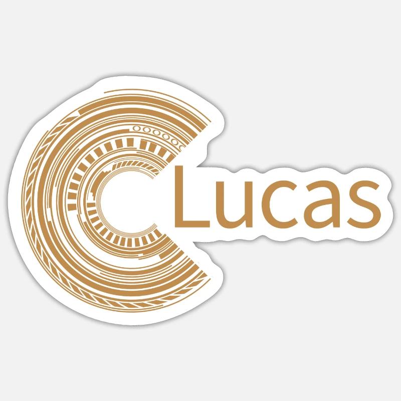 For Lucas - Sticker size S (10 x 10 cm) - white matte