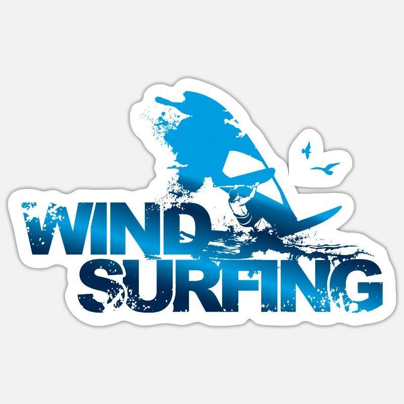 Windsurfer Sticker Größe S (10 x 10 cm)