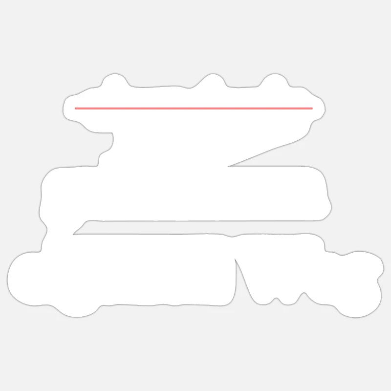 Eigensinnig Wortspiel Euphemismus Sticker Größe S (10 x 10 cm)