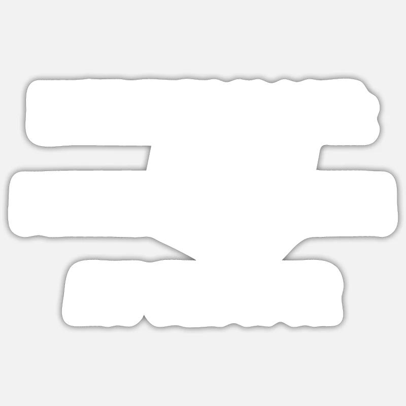 Kryptozoologie - Sticker Größe S (10 x 10 cm) - Mattweiß