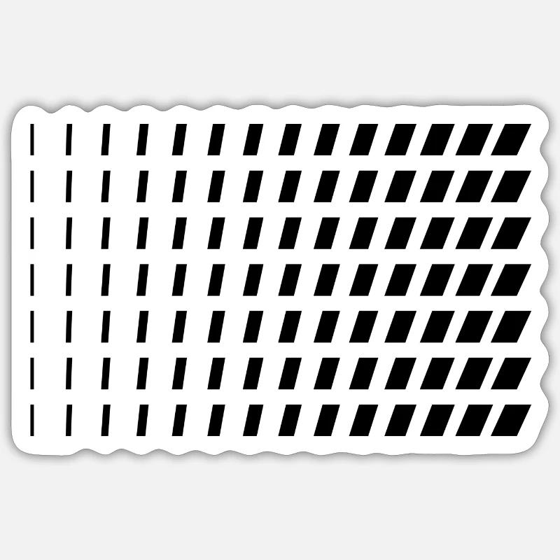 Geometric lines pattern Sticker size S (10 x 10 cm)