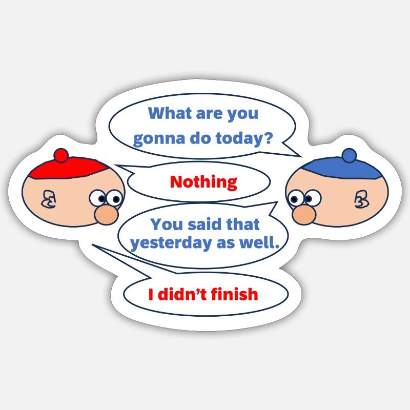 Do today - Sticker size S (10 x 10 cm) - white matte