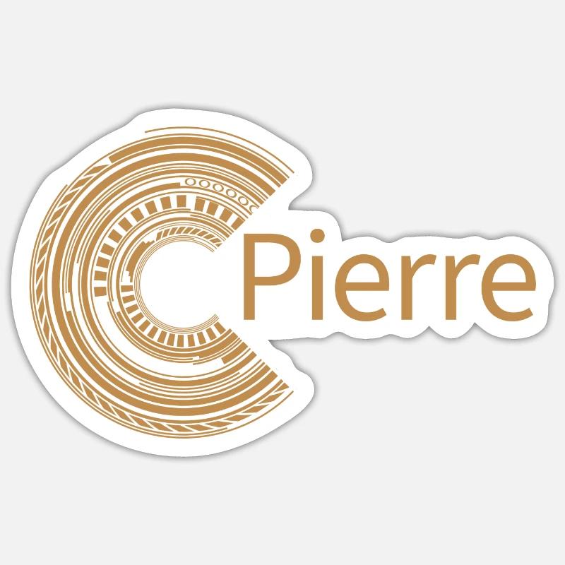 Pour Pierre - Sticker taille S (10 x 10 cm) - blanc mat