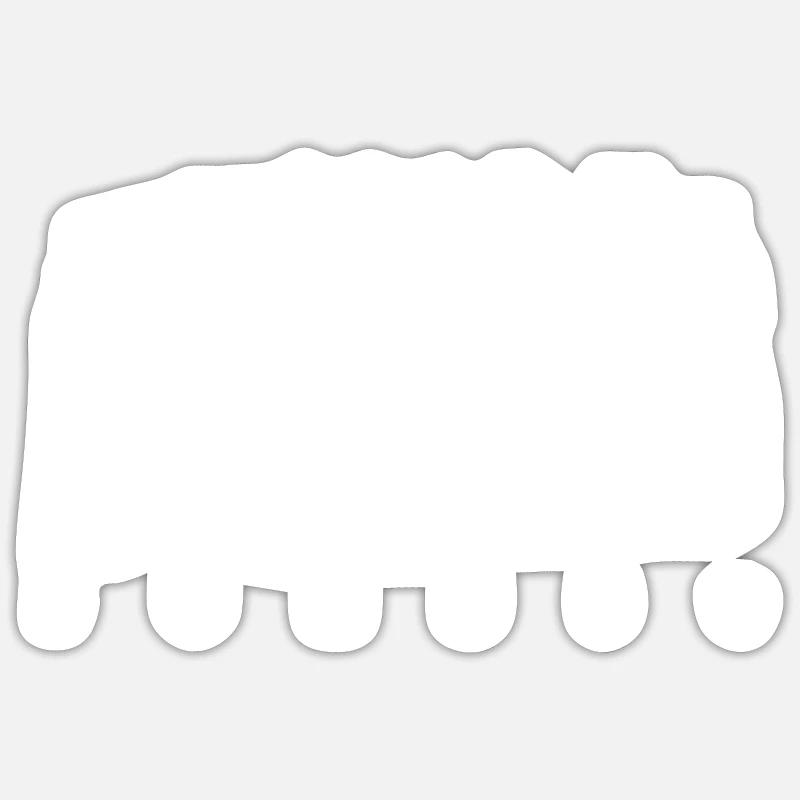 Forêt Blanche - Sticker taille S (10 x 10 cm) - blanc mat