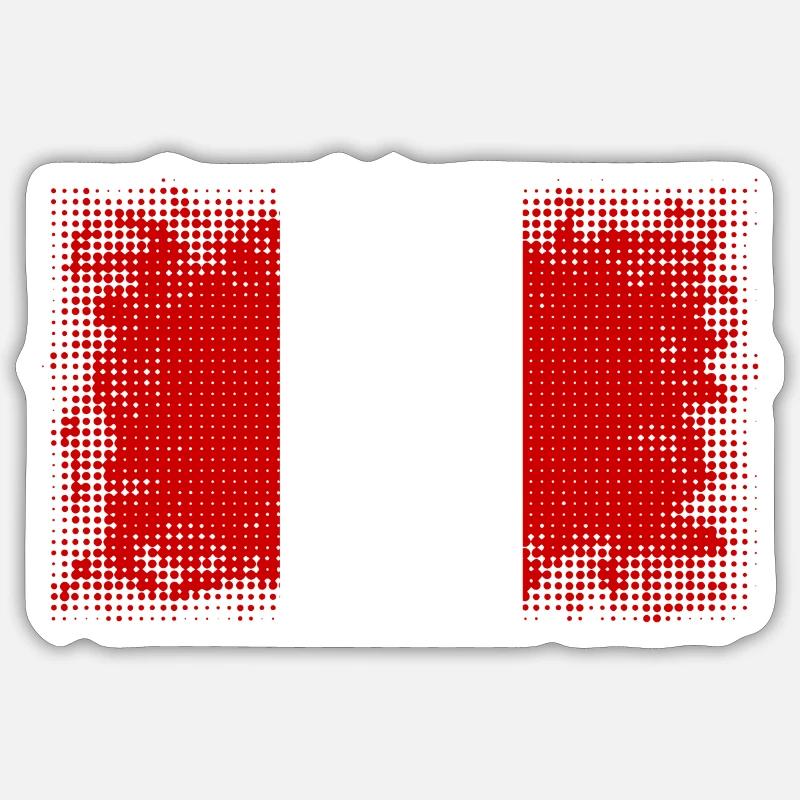 Peru - Sticker size S (10 x 10 cm) - white matte