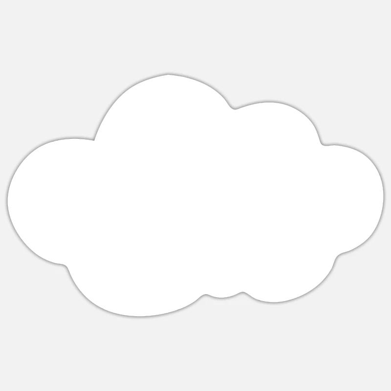 Cloud Sticker size S (10 x 10 cm)