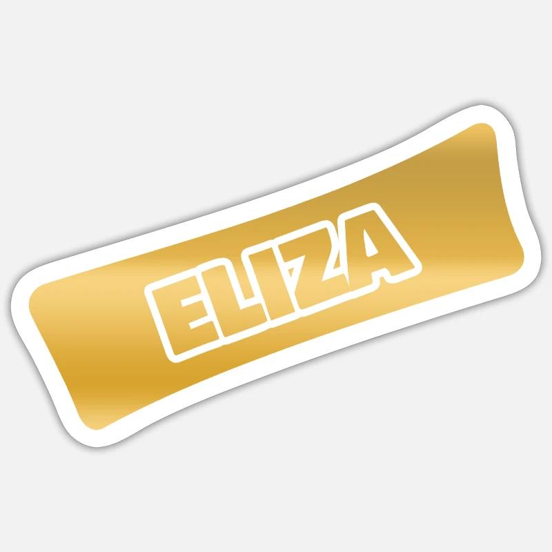 First name Eliza - Sticker size S (10 x 10 cm) - white matte