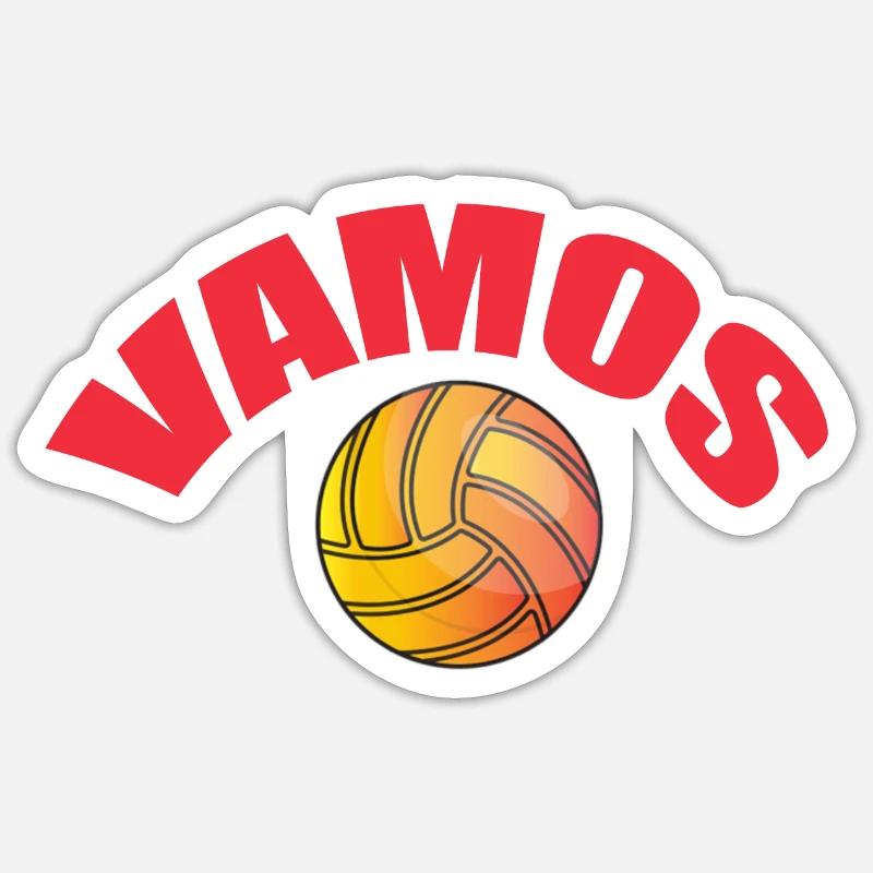 Vamos - Sticker size S (10 x 10 cm) - white matte