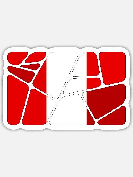Peru Peru - Sticker size S (10 x 10 cm) - white matte