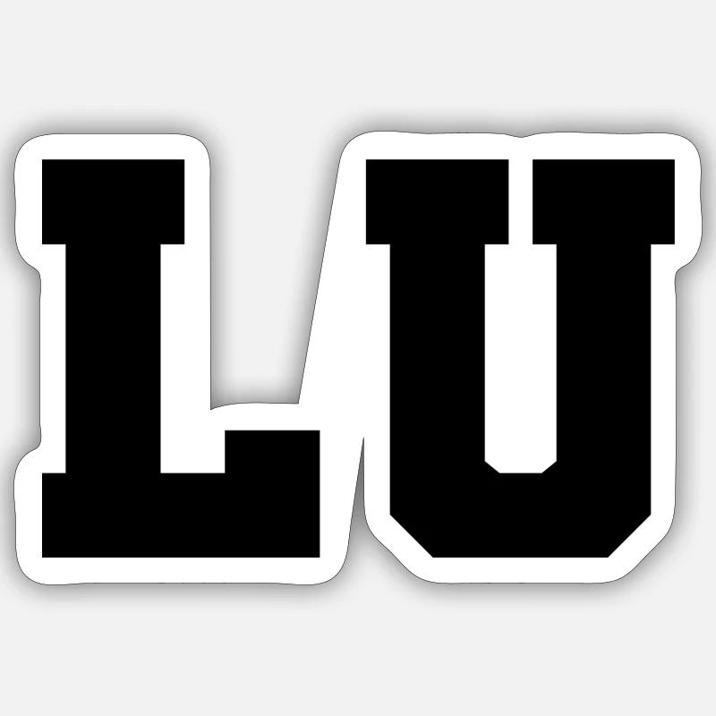 Name - Lu - Sticker size S (10 x 10 cm) - white matte