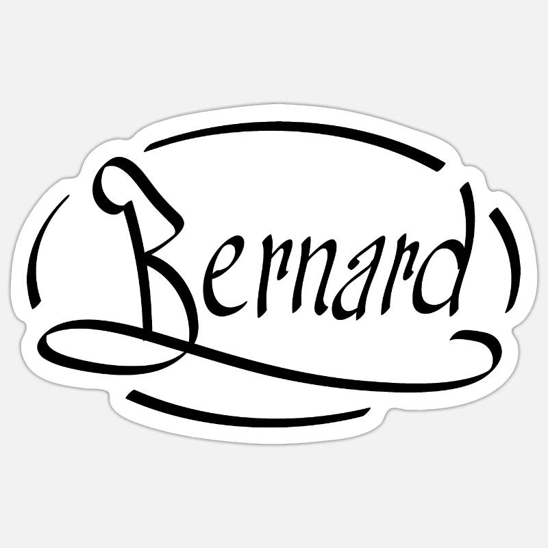 Bernard - Sticker size S (10 x 10 cm) - white matte
