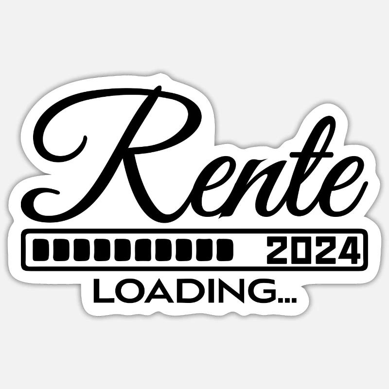 Rente 2024 Loading Sticker Größe S (10 x 10 cm)