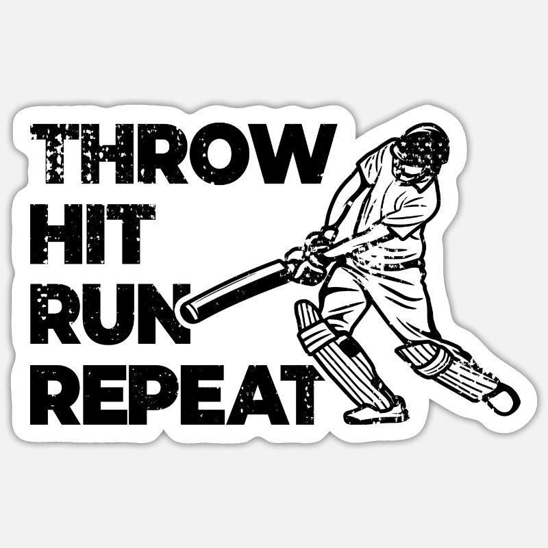 Cricket Techniques Sticker size S (10 x 10 cm)