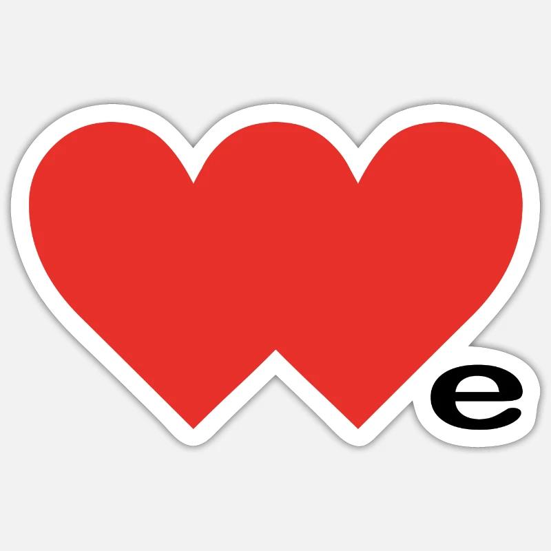 Wir - Sticker Größe S (10 x 10 cm) - Mattweiß
