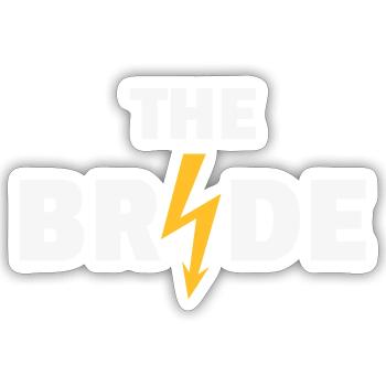 The Bride Flash (Hen Night Party / 2C NEG) - Sticker size S (10 x 10 cm) - white matte - Front