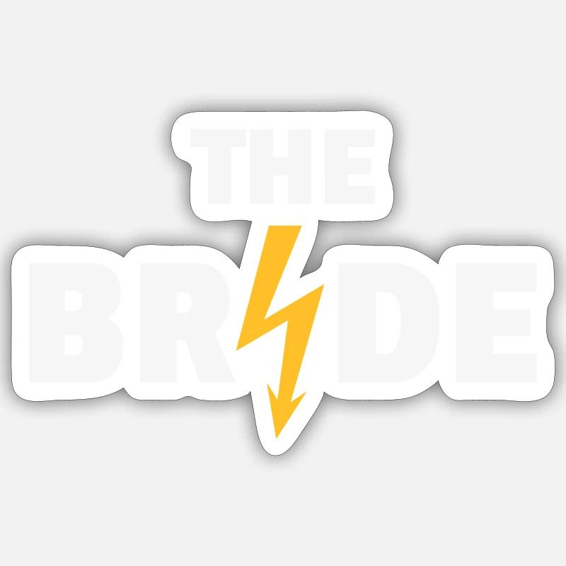 The Bride Flash (Hen Night Party / 2C NEG) Sticker size S (10 x 10 cm)