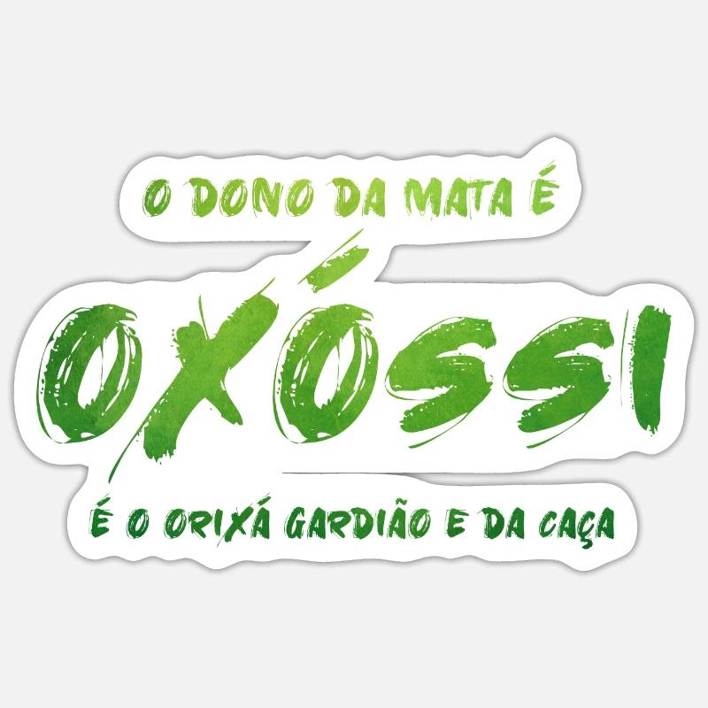 Oxóssi - Sticker taille S (10 x 10 cm) - blanc mat
