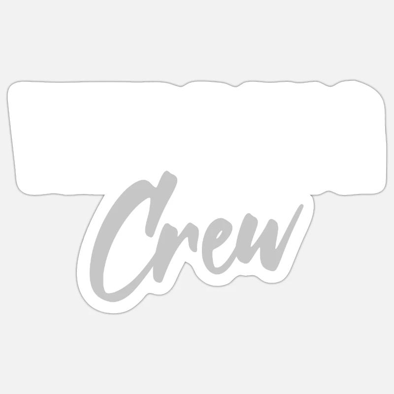 Équipe de mariage - Sticker taille S (10 x 10 cm) - blanc mat