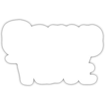 Camp Tent - Sticker size S (10 x 10 cm) - white matte - Front