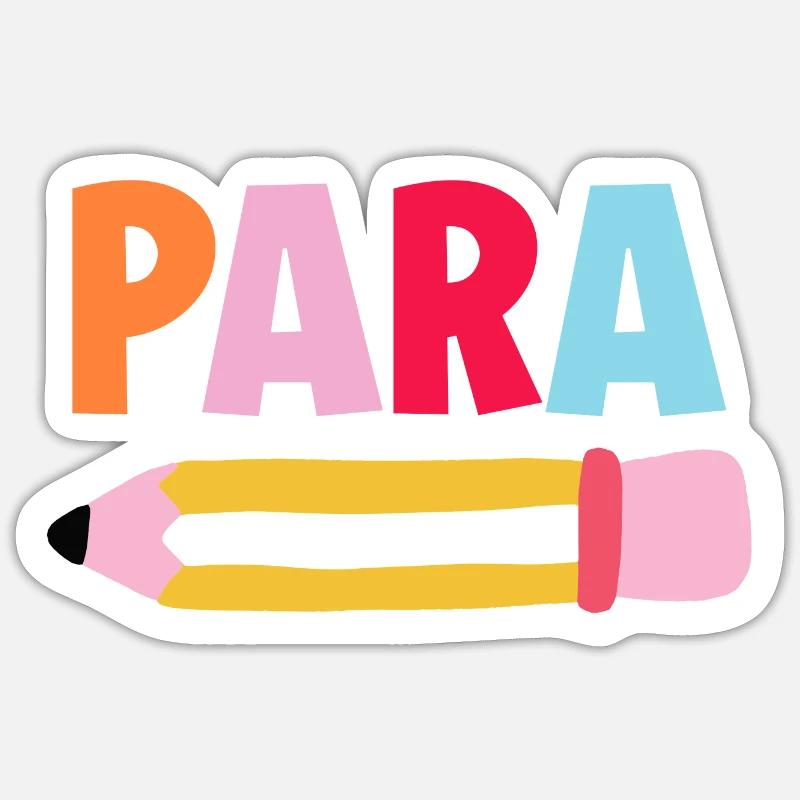 Para professional - Sticker Größe S (10 x 10 cm) - Mattweiß