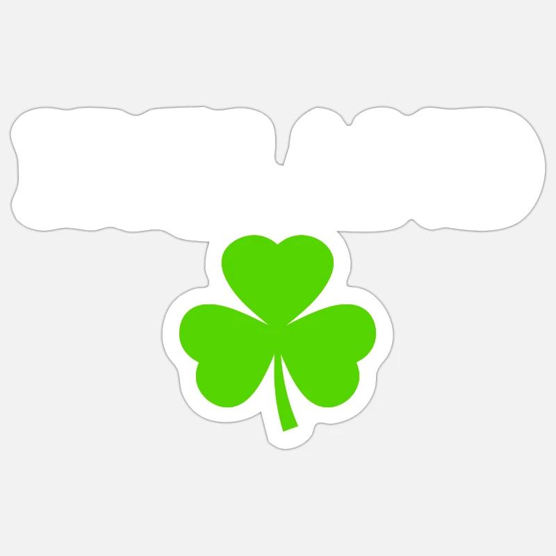 Trèfle d’Irlande Sticker taille S (10 x 10 cm)
