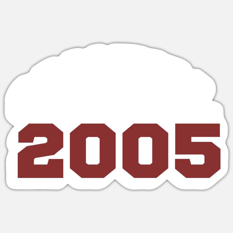 Original 2005 - Sticker Größe S (10 x 10 cm) - Mattweiß