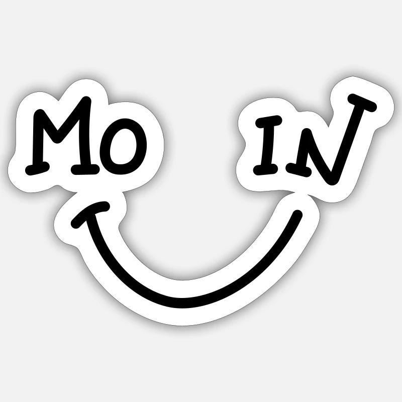 Moin Smile Sticker size S (10 x 10 cm)