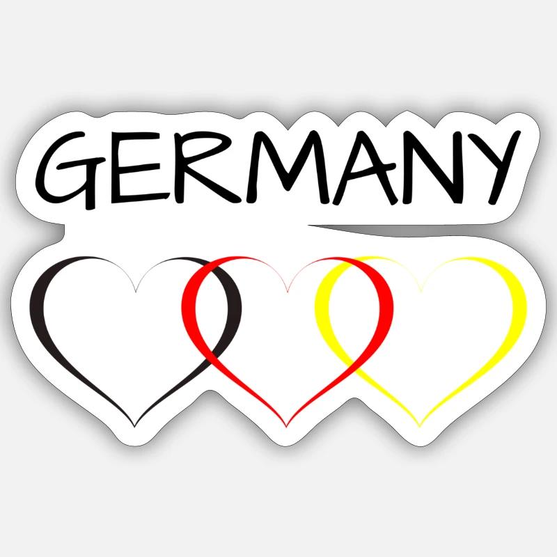 Germany EM Sticker Größe S (10 x 10 cm)