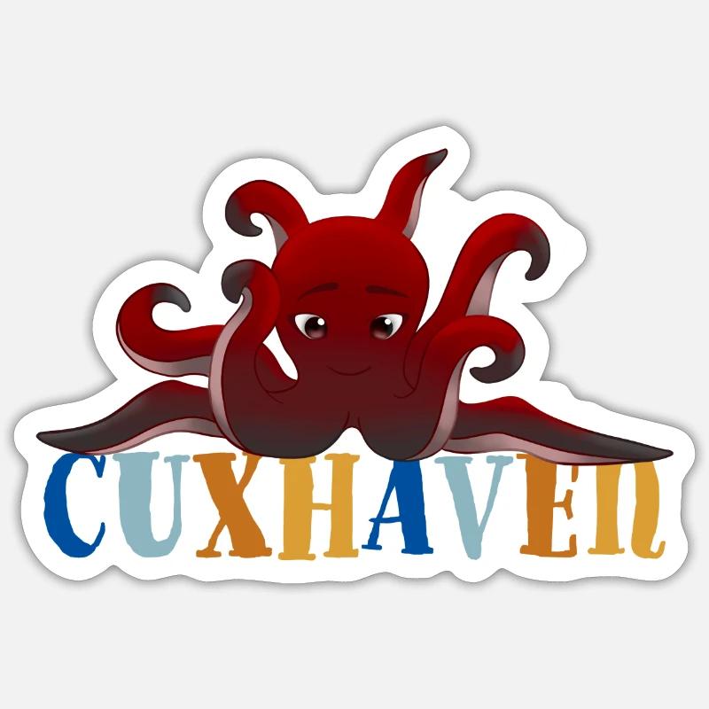 Octo Sticker Größe S (10 x 10 cm)