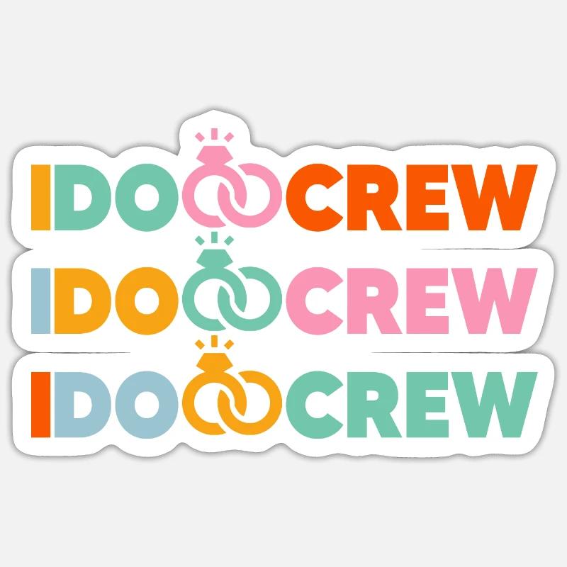 Ich mache Crew-Geschenk - Sticker Größe S (10 x 10 cm) - Mattweiß